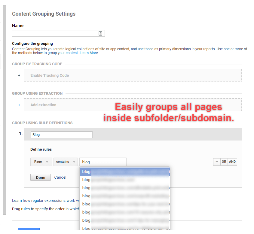 Content Grouping in Google Analytics